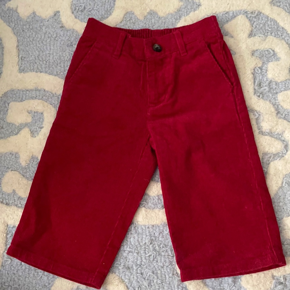 Red Corduroy Pants 6-12m Boy Janie and Jack Christmas